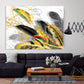 Feather wall art, feather wall decor, abstract contemporary print canvas paintings, extra large modern wall art, calm horizontal art