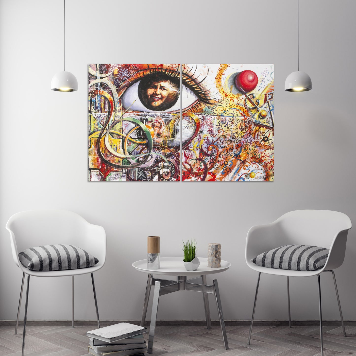 Abstract street art canvas, graffiti wall art canvas paintings, trendy wall art, graffiti poster, modern multi panel wall art