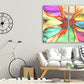 Modern abstract wall art, horizontal canvas print, huge painting, wall hanging decor, multi panel wall art