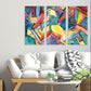 Modern abstract art, abstract wall art paintings on canvas, home wall decor, canvas painting, abstract canvas, multi panel wall art