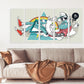 Abstract graffiti hipster wall art, pop culture gift, canvas wall art funny  Extra large wall art