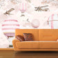 Nursery girl wallpaper Blush wallpaper Removable wallpaper Textured wallpaper nursery wallpaper vinyl wallpaper modern wallpaper wall print