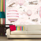 Nursery girl wallpaper Blush wallpaper Removable wallpaper Textured wallpaper nursery wallpaper vinyl wallpaper modern wallpaper wall print
