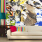 Boy wallpaper Wall collage wallpaper Removable wallpaper Textured wallpaper fabric wallpaper canvas vinyl wallpaper abstract wallpaper