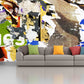 Boy wallpaper Wall collage wallpaper Removable wallpaper Textured wallpaper fabric wallpaper canvas vinyl wallpaper abstract wallpaper