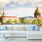 Vintage city mid century wallpaper wallpaper mid century modern retro wallpaper 70s home decor wall mural prints city wall mural