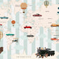 Kids world map World map mural Removable wallpaper Textured wallpaper nursery wallpaper vinyl wallpaper modern wallpaper wall print art
