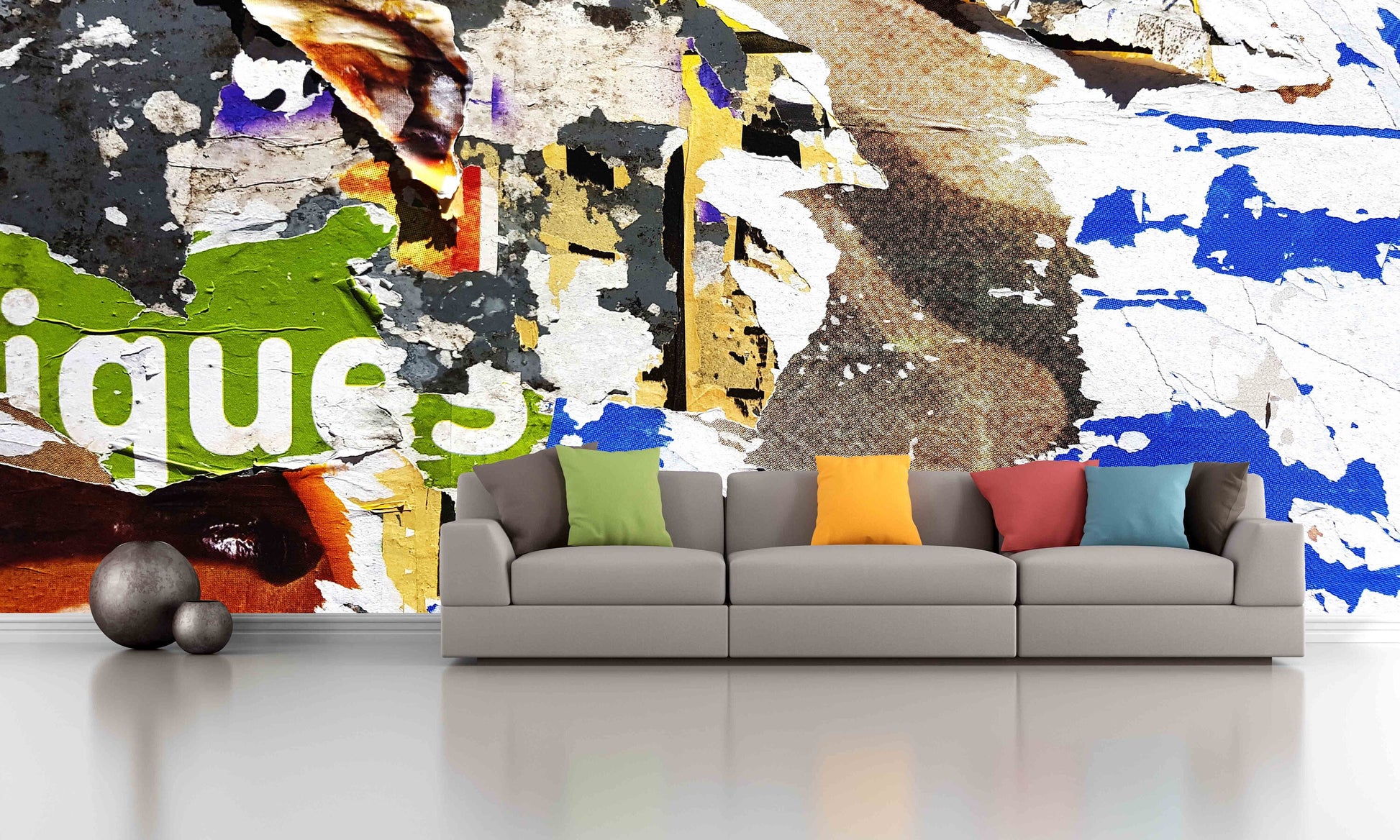 Wall collage abstract boy wallpaper peel and stick wall mural Removable Textured fabric wallpaper canvas