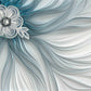 Blue removable wallpaper Flowers wallpaper Floral Peel and stick wallpaper Textured wallpaper adhesive wallpaper Botanical wallpaper