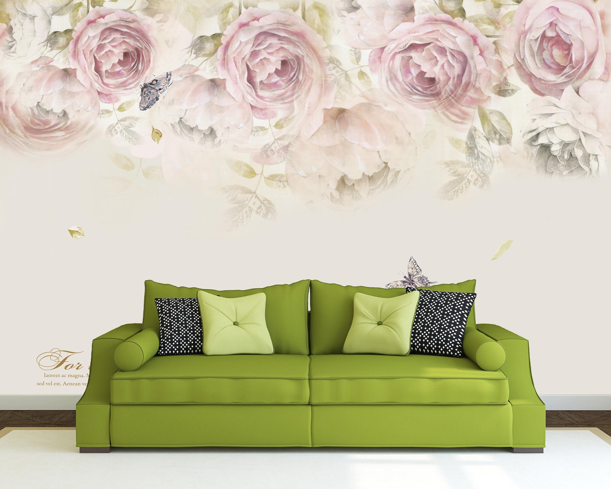 Flowers wall mural Floral Peel and stick Photo Textured adhesive wallpaper Botanical removable wallpaper wall covering