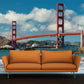 California wall art San francisco art City wall mural Mural peel and stick san francisco bridge san francisco canvas Photo wallpaper