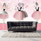 Nursery girl wallpaper Blush wallpaper Removable wallpaper Textured wallpaper nursery wallpaper vinyl wallpaper modern wallpaper wall print