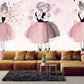 Nursery girl wallpaper Blush wallpaper Removable wallpaper Textured wallpaper nursery wallpaper vinyl wallpaper modern wallpaper wall print