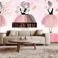 Nursery girl wallpaper Blush wallpaper Removable wallpaper Textured wallpaper nursery wallpaper vinyl wallpaper modern wallpaper wall print