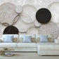 Geometric wallpaper 3d wall mural Abstract wallpaper Peel and stick wallpaper Photo wallpaper Black and white art removable wallpaper