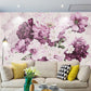 Flowers wallpaper Floral Peel and stick wallpaper Photo wallpaper Textured wallpaper adhesive wallpaper Botanical removable wallpaper