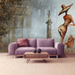 Temporary wallpaper vintage Removable wallpaper Textured wallpaper fabric wallpaper wallpaper painting canvas vinyl wallpaper