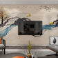 Japanese wall art Self adhesive mural Abstract wallpaper Minimalist wall decor Peel and stick wallpaper removable wallpaper Bedroom decor