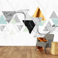 Geometric wallpaper Temporary wallpaper 3d wall mural Abstract wallpaper Peel and stick wallpaper Self adhesive mural removable wallpaper