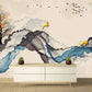 Japanese wall art Self adhesive mural Abstract wallpaper Minimalist wall decor Peel and stick wallpaper removable wallpaper Bedroom decor