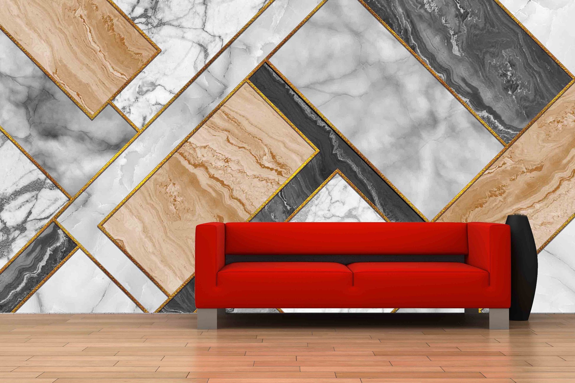 Marble Geometric Abstract Peel and stick removable wallpaper 3d wall mural decoration kitchen bedroom living room wall decor canvas vinyl