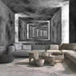 Gray 3d peel and stick art deco Abstract wallpaper Minimalist wall decor Modern wall mural living room bedroom removable wall covering