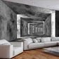 Gray 3d peel and stick art deco Abstract wallpaper Minimalist wall decor Modern wall mural living room bedroom removable wall covering