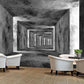 Gray 3d peel and stick art deco Abstract wallpaper Minimalist wall decor Modern wall mural living room bedroom removable wall covering