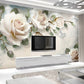 Rose wall art Flowers wallpaper Floral Peel and stick wallpaper Textured wallpaper adhesive wallpaper Botanical removable wallpaper