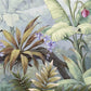 Tropical Leaf Removable wallpaper Exotic Herb poster prints wall art peel and stick mural Textured fabric vinyl wallpaper