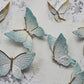 Butterfly wall stickers 3d stereoscopic wallpaper peel and stick Minimalist wall decor Modern wall mural bedroom removable wall covering