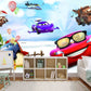 The cars band Self adhesive mural Nursery wallpaper Wall print art Home wall decor Peel and stick Giant wall mural