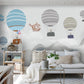 Peel and stick Self adhesive mural Nursery wallpaper Wall print art Home wall decor Giant wall mural Balloon letters