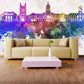 City neon sign City wall art Adhesive wall murals Wall prints Home wall decor Broad city Peel and stick wallpaper