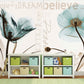 Floral wallpaper Wall mural prints Peel&stick wallpaper Botanical removable Self adhesive mural Wall mural prints bedroom wall decor