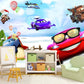 The cars band Self adhesive mural Nursery wallpaper Wall print art Home wall decor Peel and stick Giant wall mural