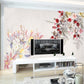 Boho Floral Wallpaper Self Adhesive Peel and Stick Removable Floral wall mural Living Room Bedroom self afhesive mural Botanical removable