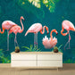 Tropical Leaf Removable wallpaper Exotic Herb poster prints wall art peel and stick mural Textured fabric vinyl wallpaper