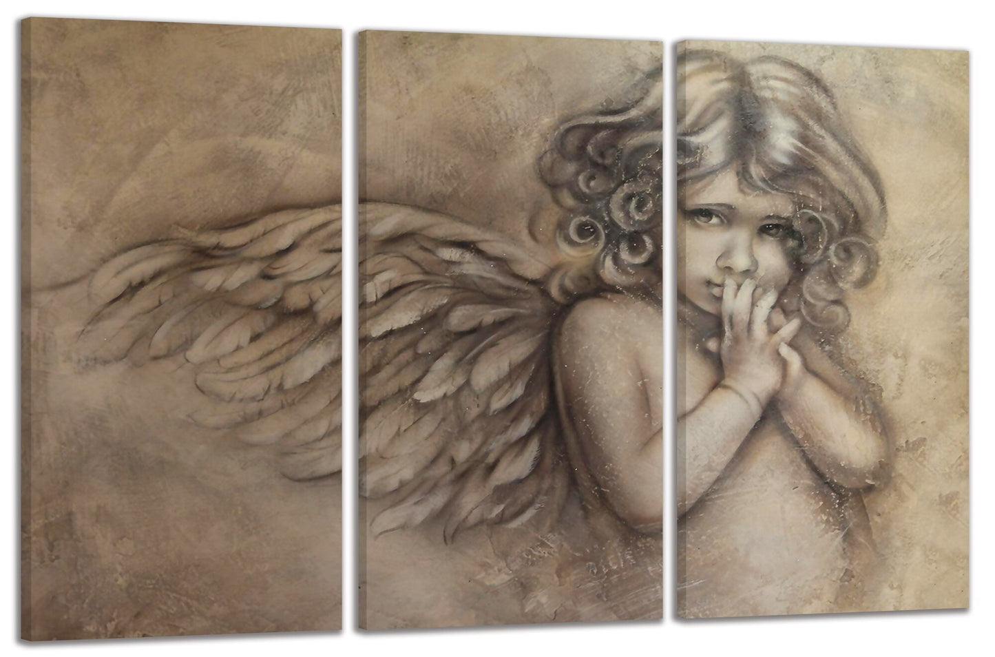 Angel wall art paintings on canvas religious wall art home wall decor bedroom wall decor printable wall art multi panel wall art