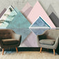 Geometric wallpaper Temporary wallpaper 3d wall mural Abstract wallpaper Peel and stick wallpaper Self adhesive mural removable wallpaper