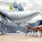Shark poster Whale wall art Peel and stick wall mural Modern Removable wall decor vinyl wallpaper abstract wall covering