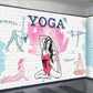 Yoga wallpaper, yoga poster, yoga wall decor Peel and stick wall mural, vinyl wallpaper wall covering stick on wallpaper bathroom