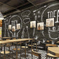 Loft art wallpaper Peel and stick wall mural Modern Removable wall decor vinyl wallpaper wall covering stick on wallpaper boy room