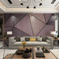 Brown abstract wallpaper peel and stick wall mural, photo wallpaper kitchen removable geometric wallpaper 3d wall mural prints wall covering