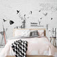 Light gray wallpaper, loft art wallpaper peel and stick wall mural, modern removable wall decor, vinyl wallpaper wall covering