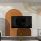 Mid century modern wallpaper peel and stick wall mural, geometric wall mural, abstract wallpaper, self adhesive mural removable wallpaper