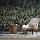 Abstract dark wallpaper peel and stick wall mural, minimalist wall decor, canvas photo wallpaper, kitchen art deco vinyl wallpaper