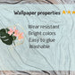 Tropical leaf wallpaper peel and stick wall mural, vinyl wallpaper, modern botanical wallpaper, banana leaf mural