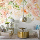 Peony wallpaper peel and stick wall mural prints, flower wallpaper, botanical removable wallpaper, flower wall decals