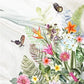Wildflowers wallpaper, flowers wallpaper peel and stick, floral wall mural peel and stick, adhesive wallpaper, botanical removable wallpaper